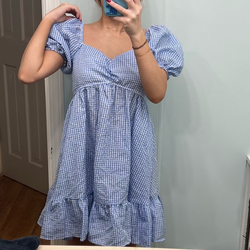 blue sundress